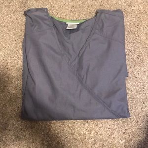 Grey scrub top